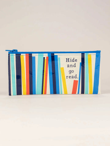 Blue Q Hide and Go Read Pencil Case