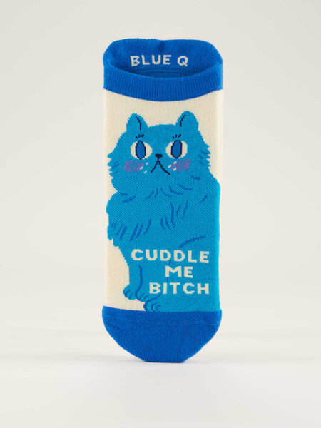 Blue Q Cuddle Me Bitch Sneaker Socks
