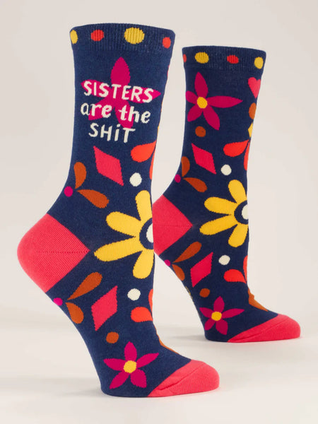 Blue Q Sisters Are The Shit W-Crew Socks