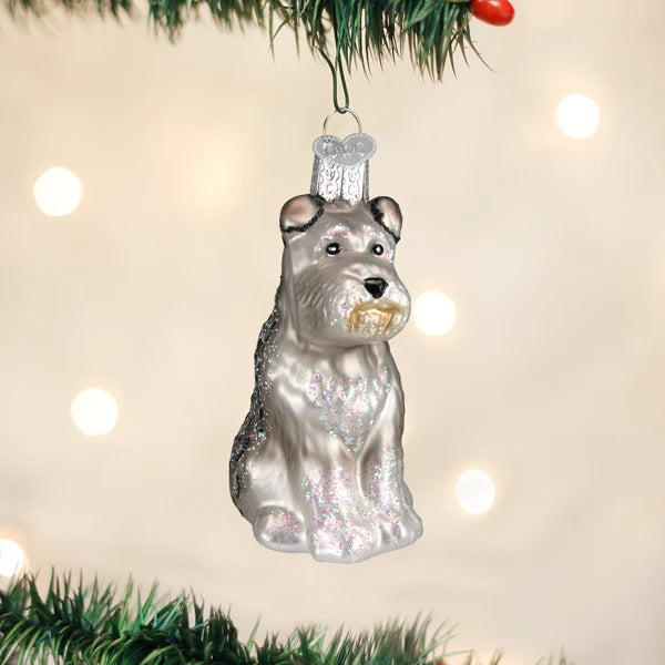 Old World Christmas Grey Schnauzer Ornament