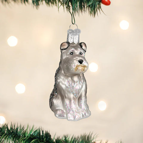 Old World Christmas Grey Schnauzer Ornament