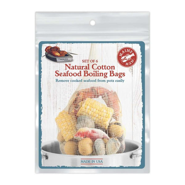 HIC Maine Man Seafood Boiling Bags, Set of 6