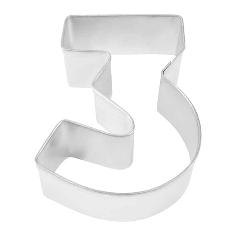 R&M Number 3 Cookie Cutter (3″)