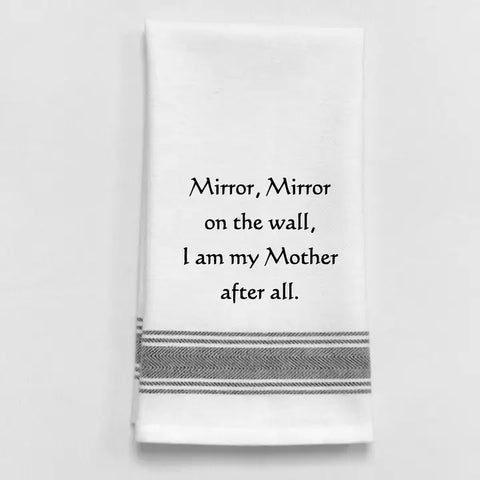 Wild Hare Mirror Mirror on the Wall Tea Towel