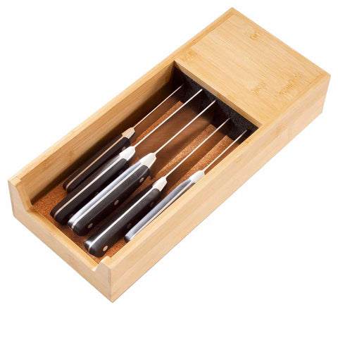 Totally Bamboo Universal Drawer Knife Caddy