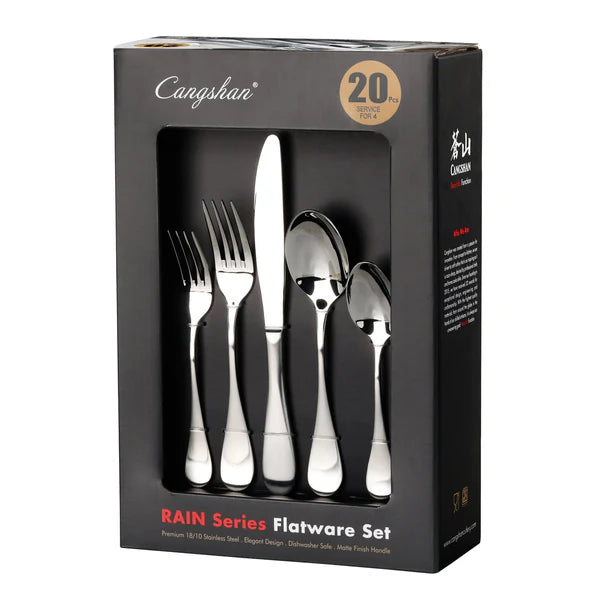 Cangshan RAIN Series 20-Piece Flatware Set
