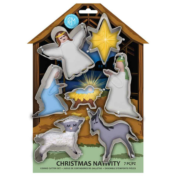 R&M Christmas Nativity 7 PC Cookie Cutter Set