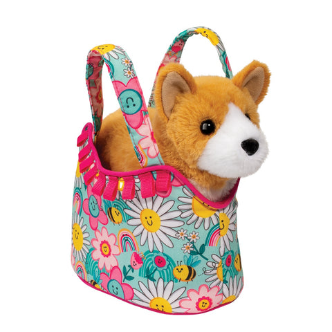 Douglas Sunny Smiles Sassy Sak with Corgi Dog