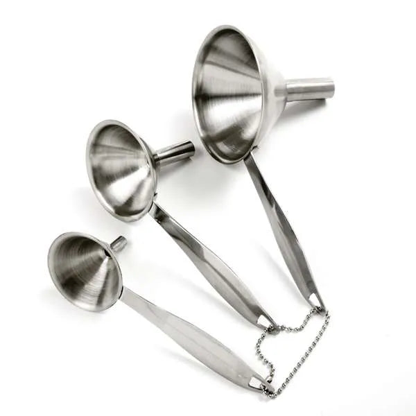 Norpro Stainless Steel Funnel With Handle set of 3