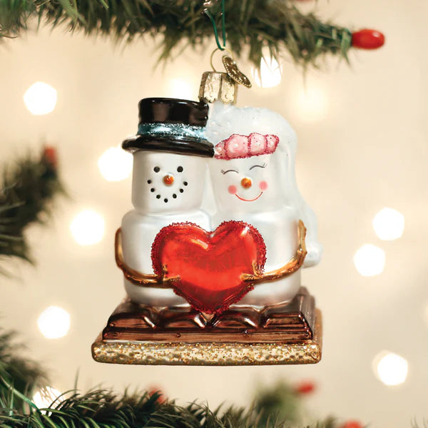 Old World Christmas S'mores in love ornament