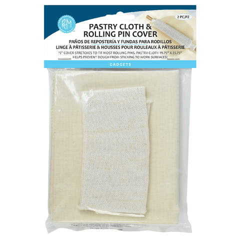R&M Pastry Cloth & Rolling Pin Cover Set