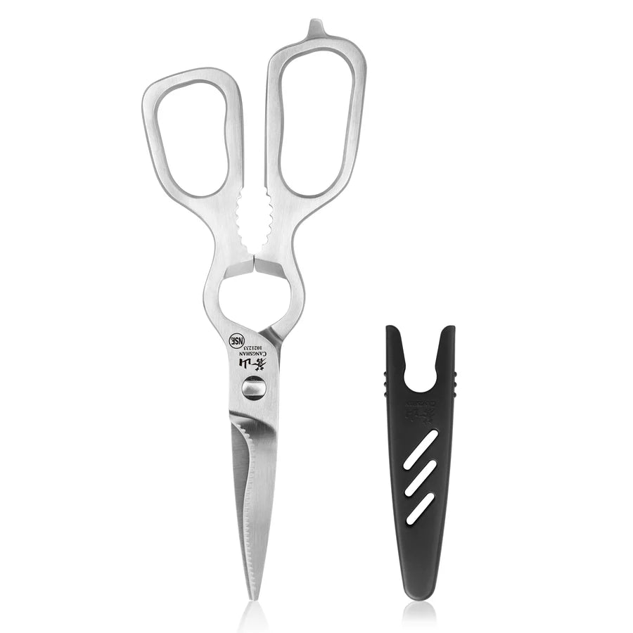 Cangshan D Shape 9-Inch Shears Satin Finish Scissors