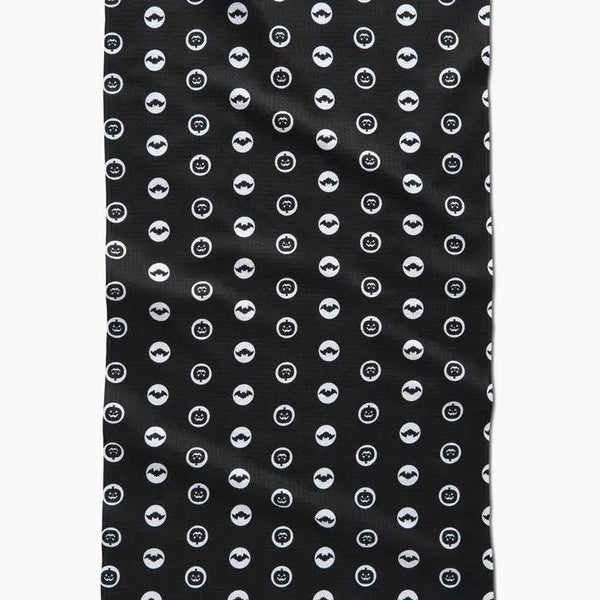 Geometry Spooky Silhouettes Tea Towel