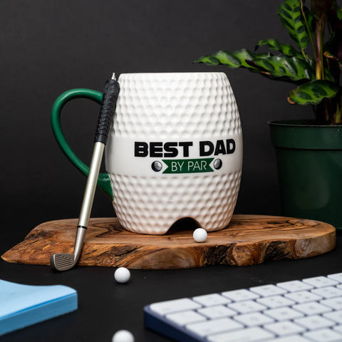 Mad Man Golf Mug-Best Dad