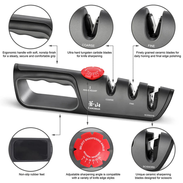 Cangshan 3 Stage Professional Knife Sharpener