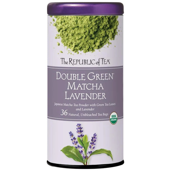 Republic of Tea Organic Double Green® Matcha Lavender Tea Bags