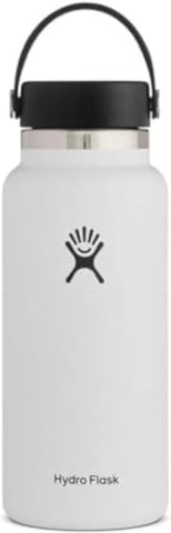 Hydroflask 32oz White Wide Lid