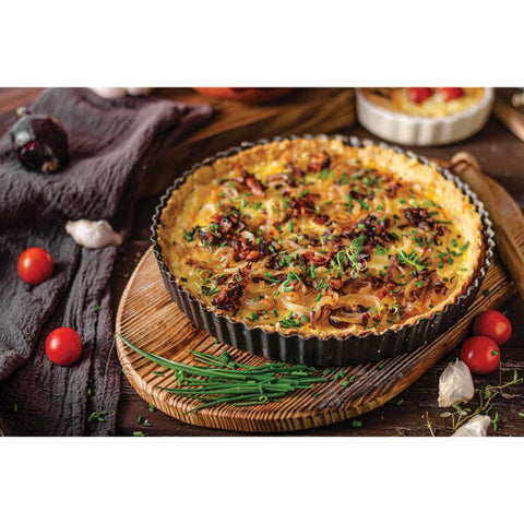 HIC Mrs. Anderson's Baking Non-Stick Round Quiche Pan, 11in