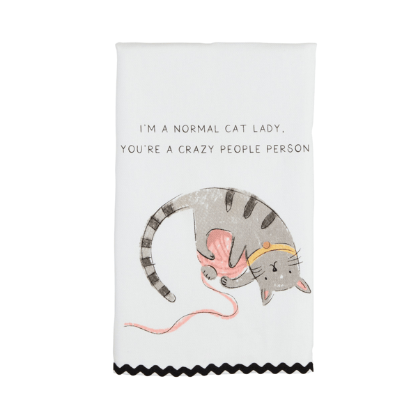 Mudpie Normal Cat Lady Towel