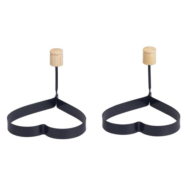 HIC Kitchen Heart Shape Egg Ring, Set of 2