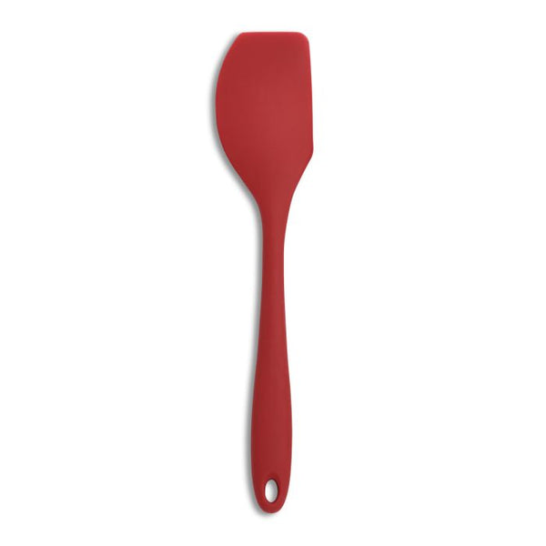 HIC Mrs. Anderson's Baking Silicone Scraper Spatula, Red, 10in