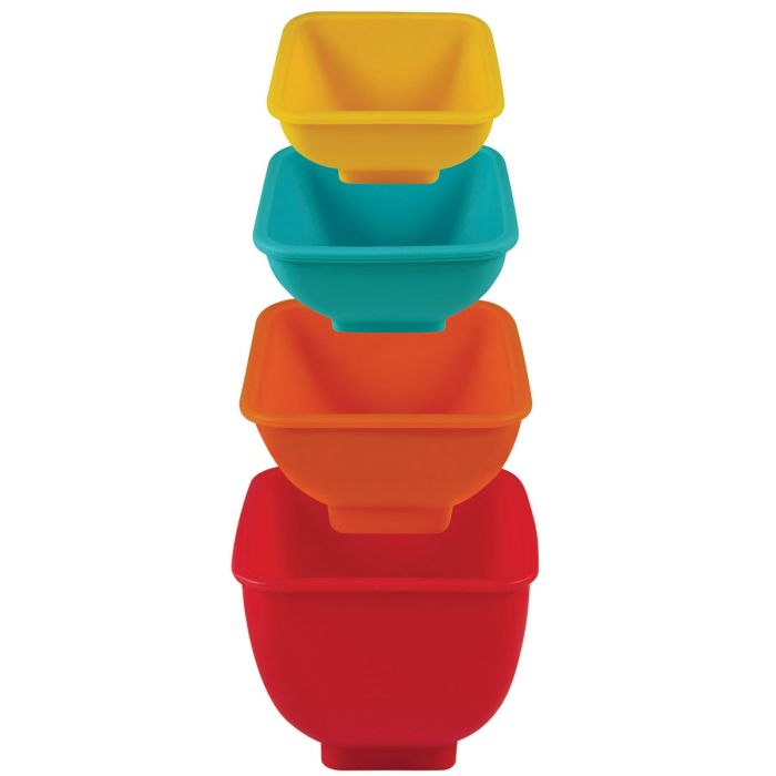 HIC Mrs. Anderson's Baking Silicone Flex and Pour Measuring Cups, Set of 4