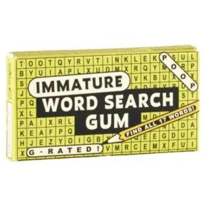 Blue Q Immature Word Search Gum