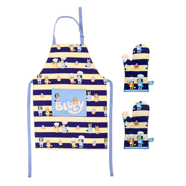 Handstand Kitchen Bluey Youth Apron and Oven Mitt Set