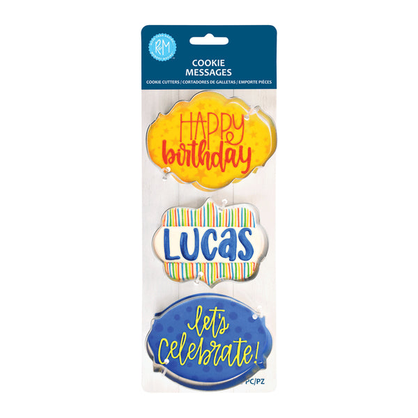 R&M Cookie Messages 3Pc Set