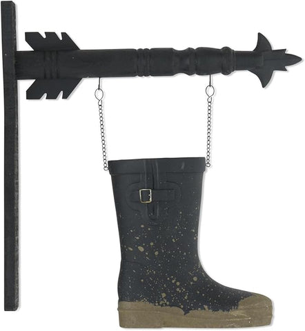 K&K 9.75IN Black Resin Rainboot Arrow Replacement