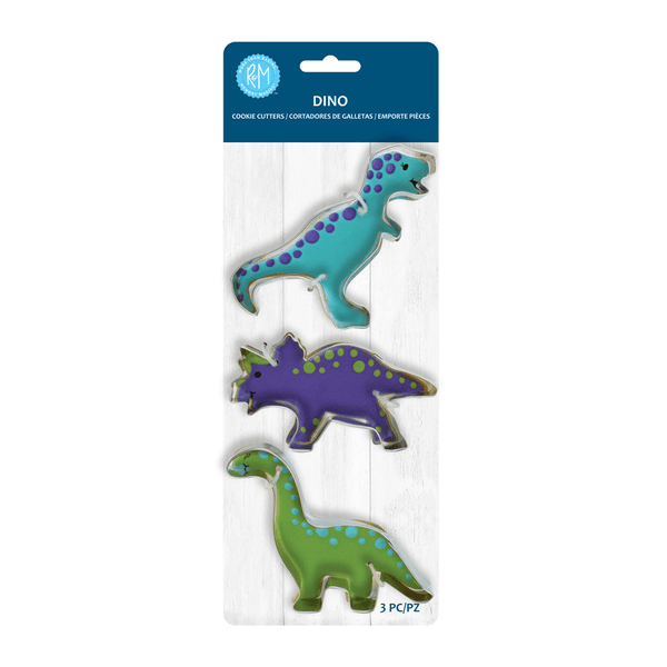R&M Dino 3Pc Cookie Cutter Set