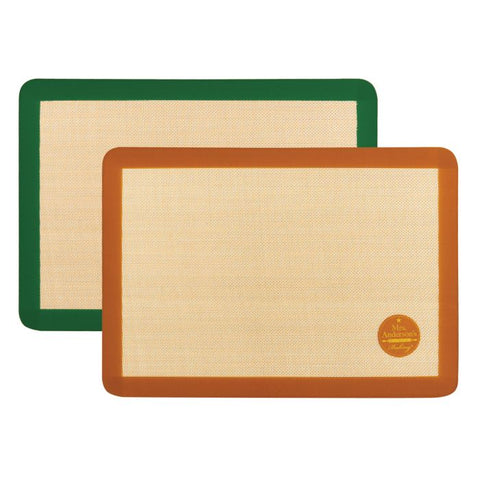 Mrs. Anderson's Baking Non-Stick Silicone Sweet and Savory Baking Mats, Set of 2