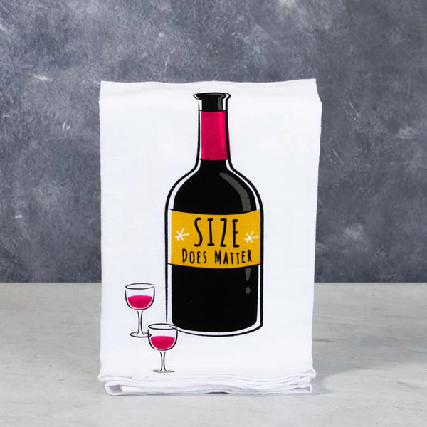 Cork Pops Size Does Matter Bar Towel