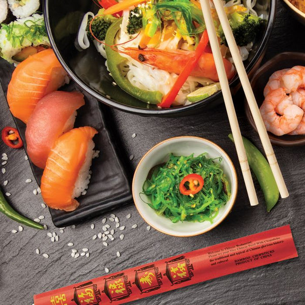 HIC Helen's Asian Kitchen Disposable Bamboo Chopsticks, 25 Pairs