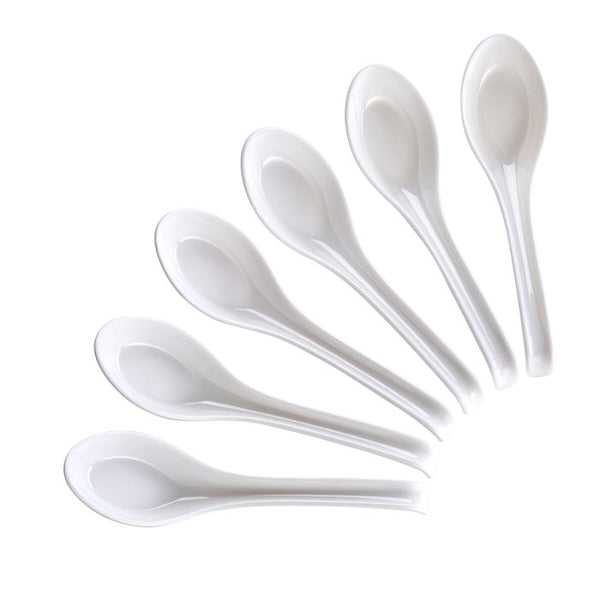 HIC Helen's Asian Kitchen Asian Soup Spoons, Set of 6