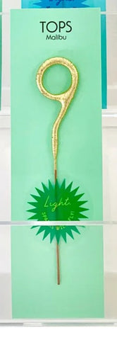 Tops Malibu Number 9 Mini Gold Number Sparkle Wand 4"