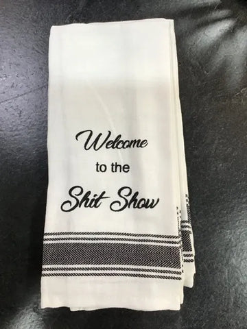 Wild Hare Welcome to the Shit Show Tea Towel