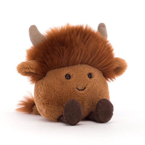 Jellycat Amuseabean Highland Cow Plush