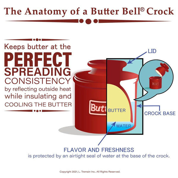 Original Butter Bell Crock Red
