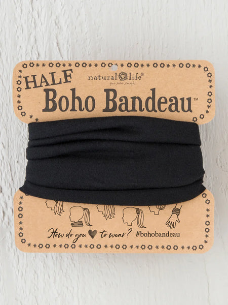 Natural Life Half Boho Bandeau Black
