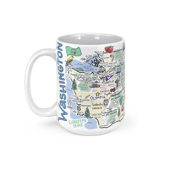 Fish Kiss Washington State Mug
