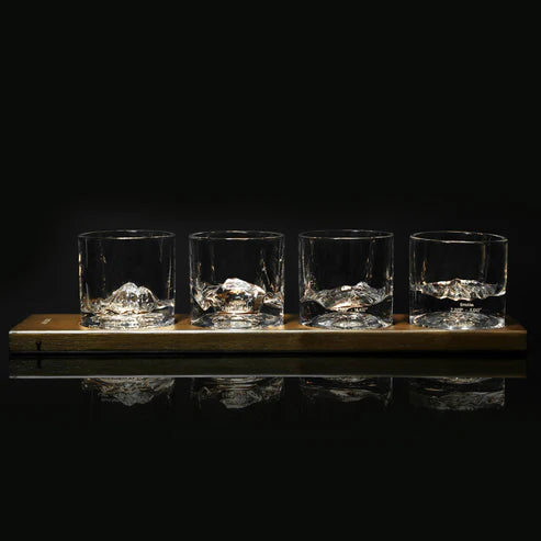 Liiton The American Peaks Set of 4 Whiskey Glasses
