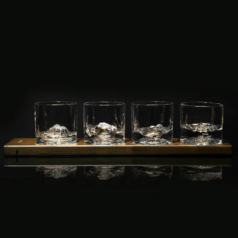 Liiton The American Peaks Set of 4 Whiskey Glasses