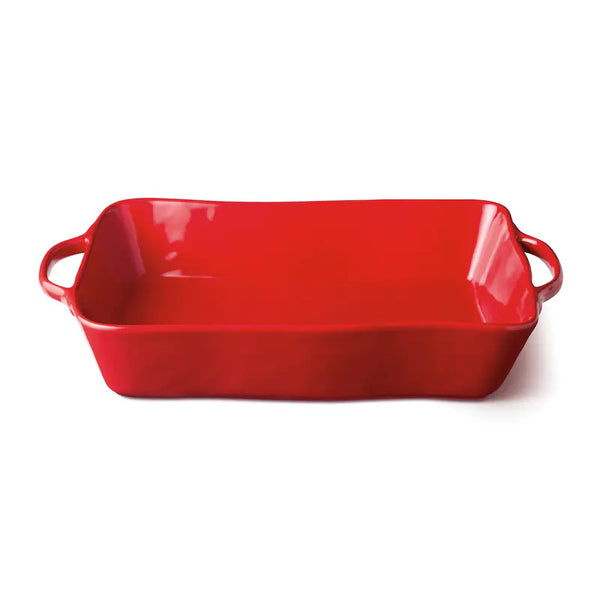 Certified International Berry Red Large Rectangular Baker 16"x 10.25"x3"