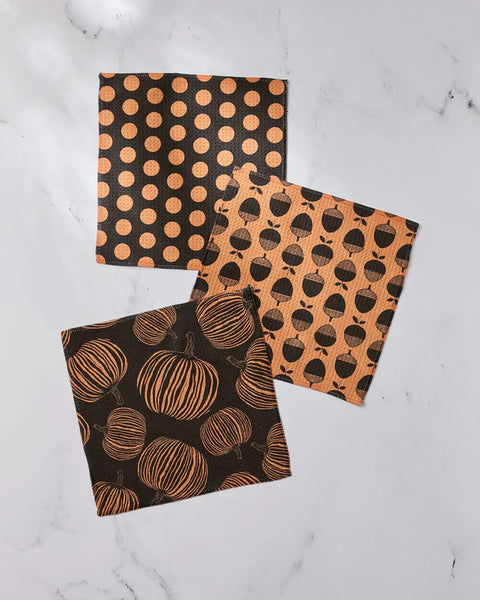 Geometry Autumn Noir Dishcloth Set