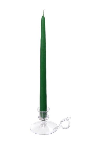 Root 12" Dipped Taper DK Green Candle