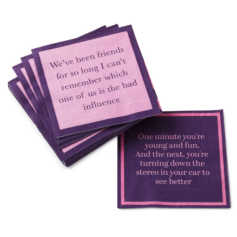 Drinks on Me Young and Fun Party Napkins