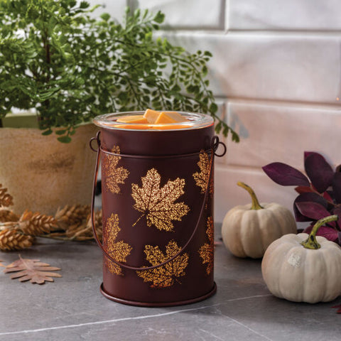 Candle Warmers Fall Leaves Vintage Style Bulb Illumination Fragrance Warmer