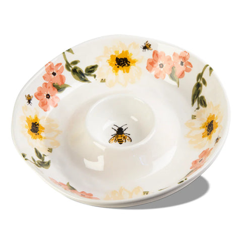 Tag Bee Floral Chip And Dip