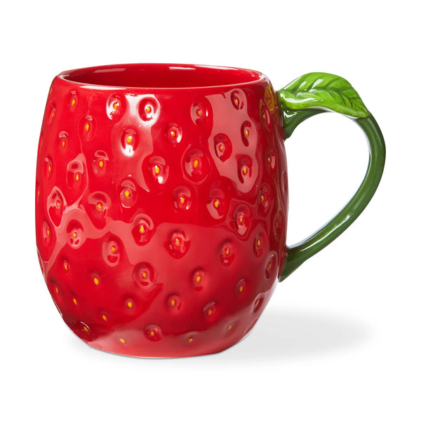 Tag Strawberry Sculpted Mug